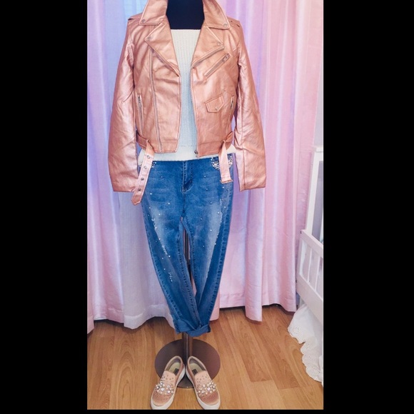 NEW! Moto me home RoSE Gold jacket - Picture 1 of 4